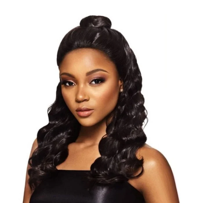 10A Glueless Front Lace Human Hair Wigs For Black Women Indian Virgin Hair Wigs Water Wave Lace Front Wigs With Baby Hair