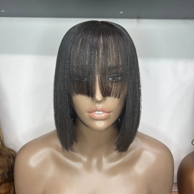 Bob with Fringe Full Lace Wig 180% Density (Lace Cut) - (£150 off)