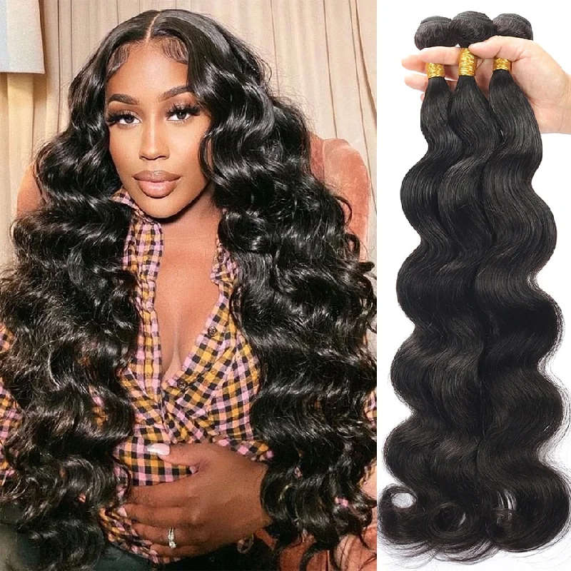 Body Wave Bundles 30 Inch Bundles 100% Human Hair Extensions Top Quality Raw Indian Hair Weave Bundles Remy Hair 1/3/4 PCS