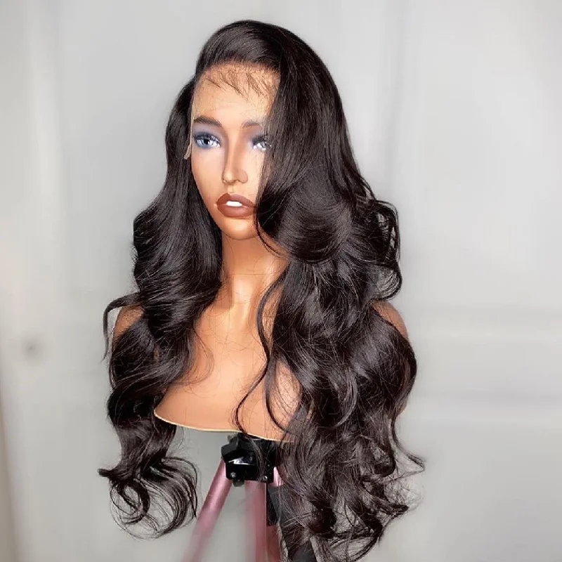 Body Wave Lace Front Wig Human Hair Wigs For Women Brazilian Preplucked Hd Frontal 180 Density 30 32 34 Inch Loose Body Wave Wig