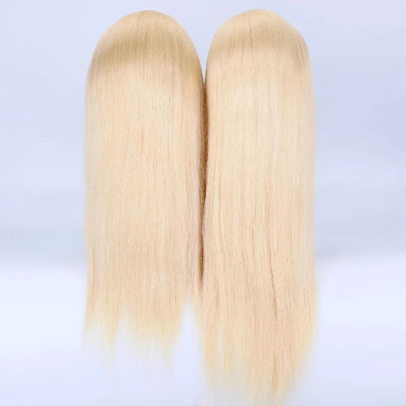 Brazilian Virgin Hair Silk Straight Human Hair 613 Blonde Peruvian Hair Wig Hd Full Lace Wig