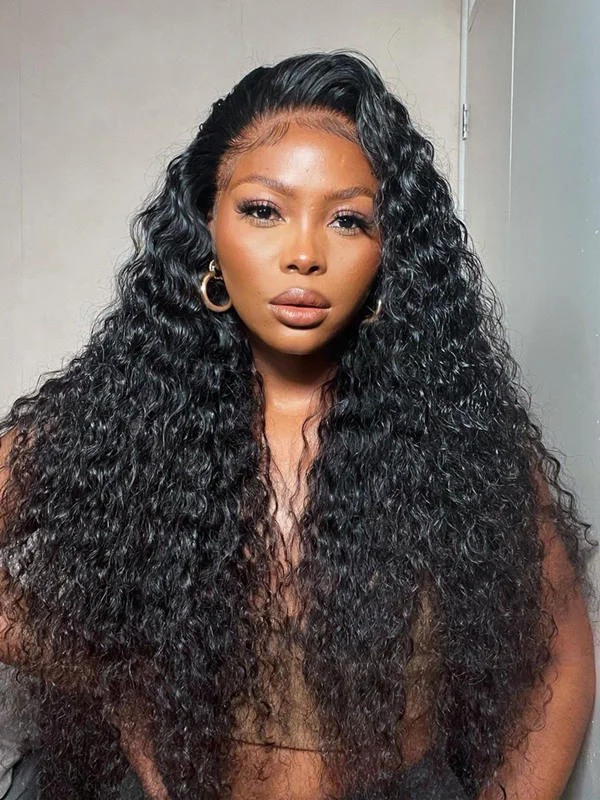 24hrs shipping Chinalacewig 360 HD Lace Front Wig Deep Curly Wig NCF161