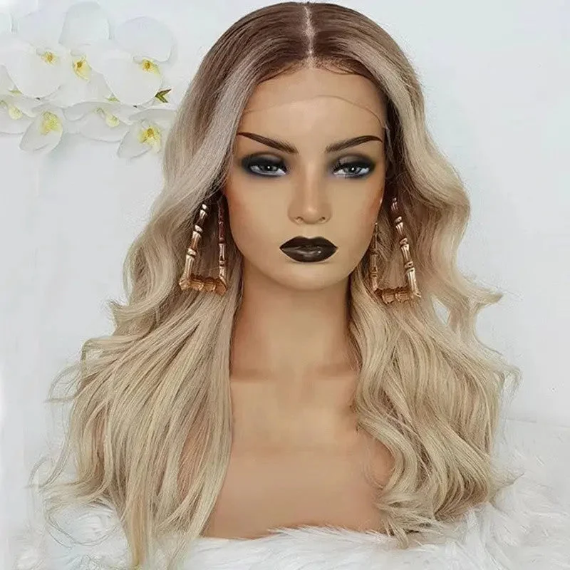 Exotic Transparent HD Ombre Blonde Color Body Wave Cuticle Aligned Virgin European Human Hair Full Lace Wigs