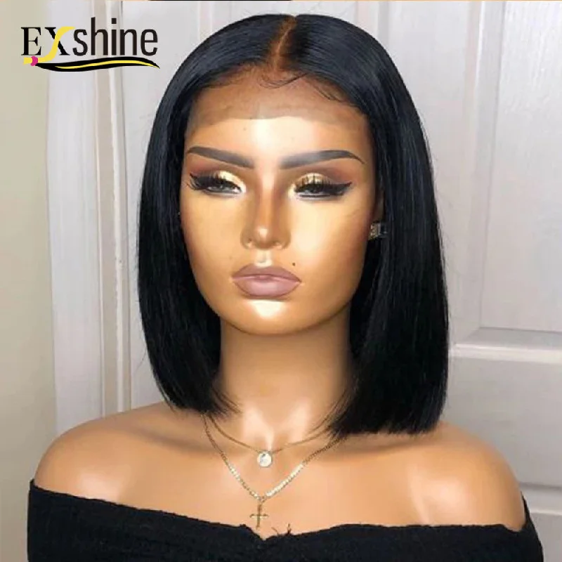 Natural black bob wigs