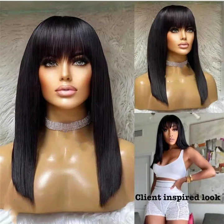 No Lace Machine Wig 2