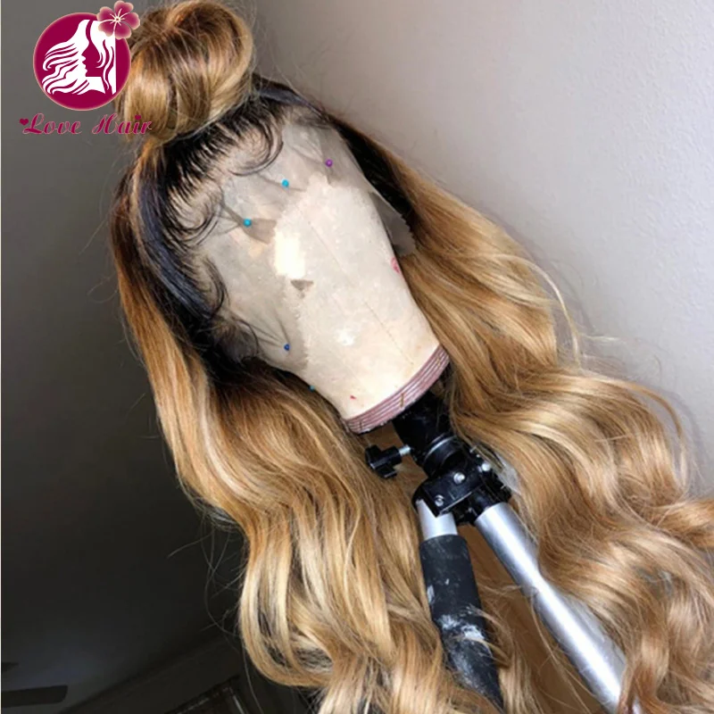 Ombre 1b 27 color Brazilian Body Wave 5*5  Closure Wig Human Hair 99j Lace Frontal Pre Plucked HD Lace Wig For Women