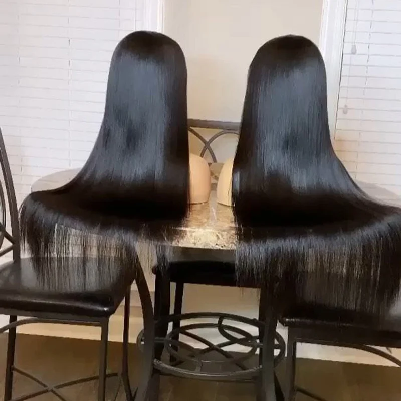 Straight Human Hair Wigs 13x4 HD Lace Front Closure Wigs Pre Plucked Brazilian Raw Virgin Hair Glueless Lace Wigs for Woman