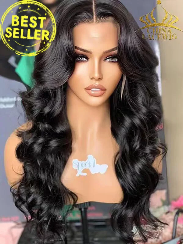 Chinalacewig Undetectable HD Lace Body Wave Lace Front Wig With Pre-plucked Hairline CF035