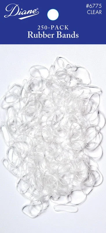 DIANE RUBBER BANDS-CLEAR 250-PACK