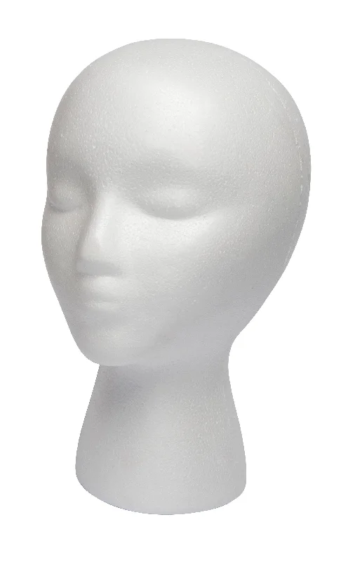 Diane Styrofoam Wig Head-Face