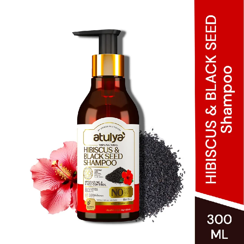 atulya Hibiscus & Black Seed Hair Shampoo - 300ml (Buy 5 Products & Get Rs.500 Off)