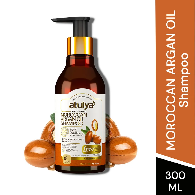 atulya Moroccan Argan Oil Shampoo - 300ml (Buy 7 Products & Get Rs.700 Off)