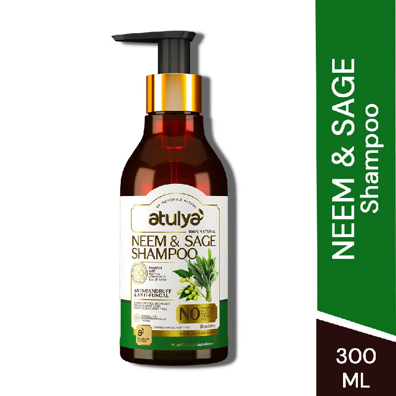 atulya Neem & Sage Shampoo - Sulphate & Parabens Free(100% Natural) (Buy 5 Products & Get Rs.500 Off)