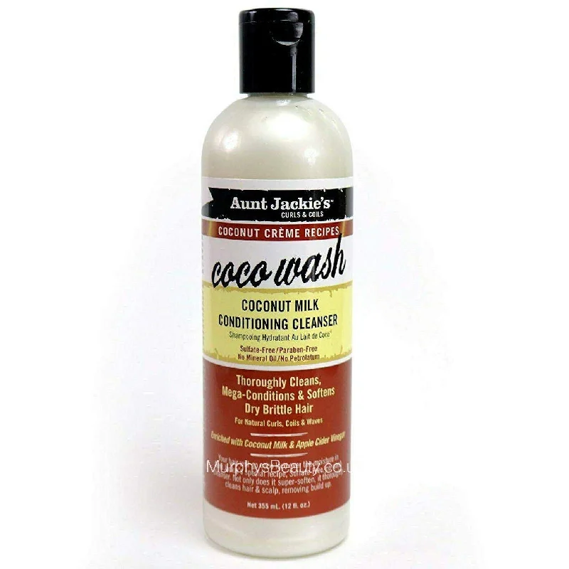 Aunt Jackies Curls Coconut Wash Conditioner Cleanser 12Oz