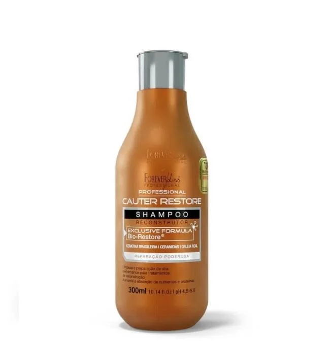 Cauterization Bio Cauter Restore Keratin Royal Jelly Shampoo 300ml - Forever Liss