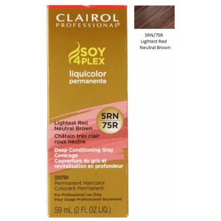 Miss Clairol Professional Liquid Color 75 Lightest Red Neutral Brown - 2 Oz