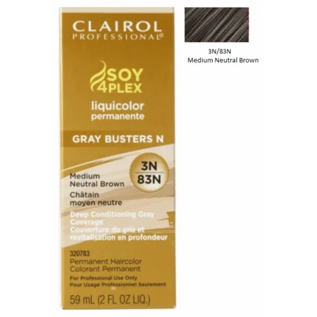 Miss Clairol 3N/83N Medium Neutral Brown, 2 Oz