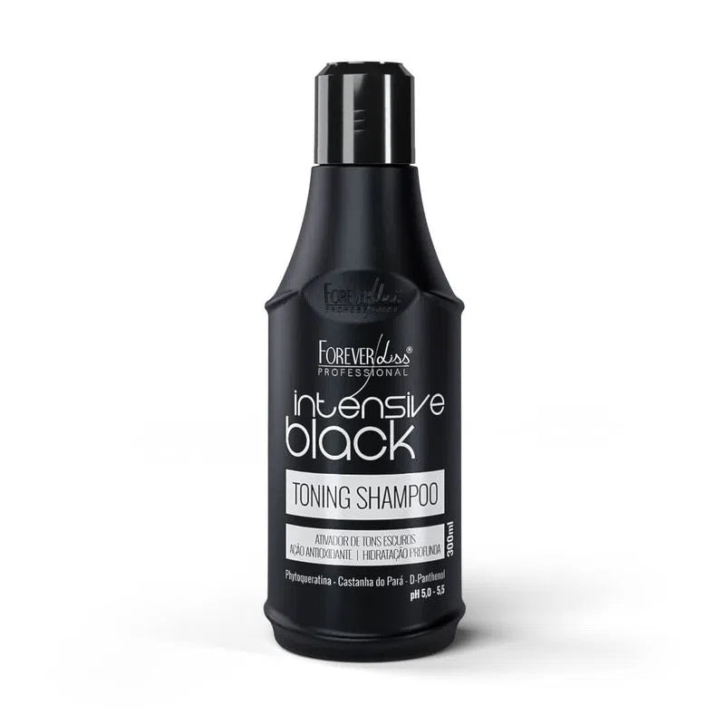 Dark Tones Activator Toning Hair Shampoo Intensive Black 300ml - Forever Liss