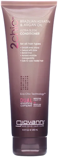 Giovanni 2chic Brazilian Keratin & Argan Oil Ultra-Sleek Conditioner (250ml)