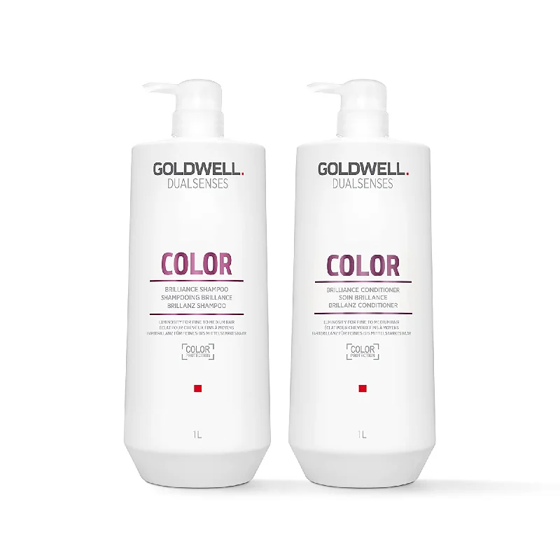 Goldwell Color Brilliance Shampoo & Conditioner Liter