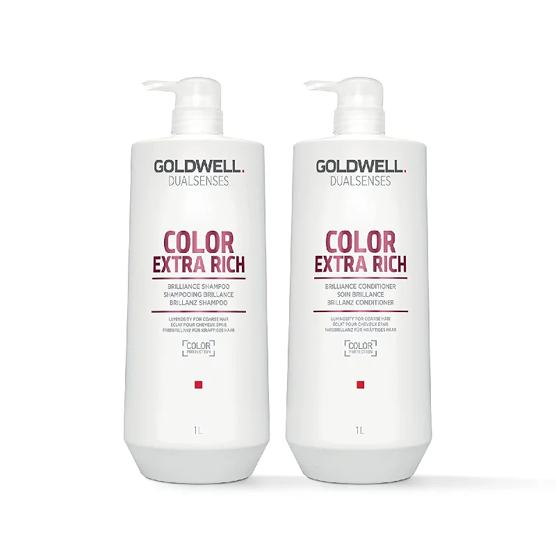 Goldwell Color Extra Rich Brilliance Shampoo & Conditioner Liter ($85 Value)