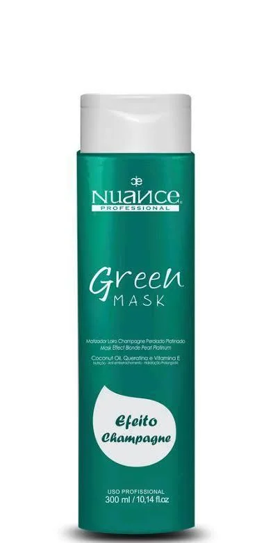 Brazilian Blond Pearl Effect Green Toning Champagne Tinting Mask 300ml - Nuance