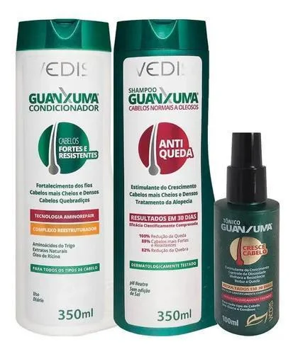 Kit Guanxuma Shampoo Conditioner E Tonic Vedis - Vedis