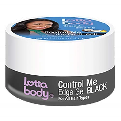 Lottabody Coconut & Shea Oils Control Me Edge Gel - Black (2.25 oz)