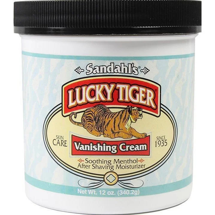 Lucky Tiger Mint Vanish Cream, 12 Ounce