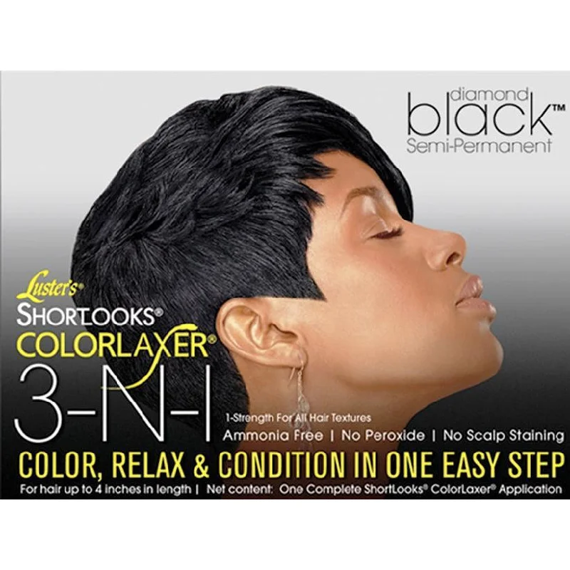 Luster's Shortlooks Colorlaxer 3-N-1 Relaxer Kit Diamond Black