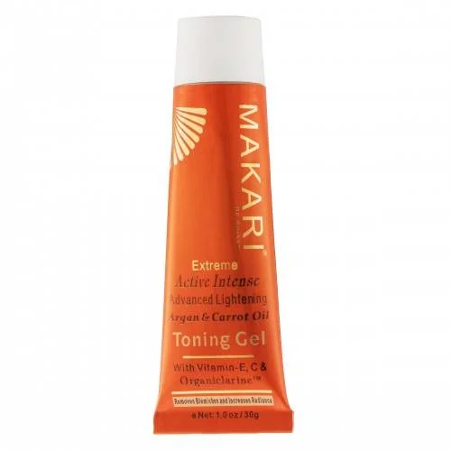 Makari Extreme Carrot & Argan Oil Lightening Toning Face Gel 1.0Oz