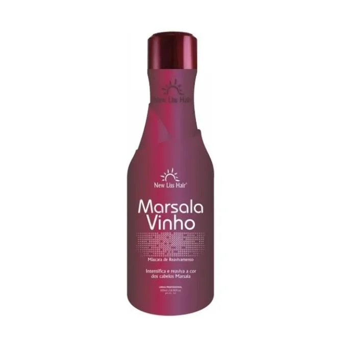 Marsala Dark Red Tinting Revival Color Intensifying Mask 500ml - New Liss Hair