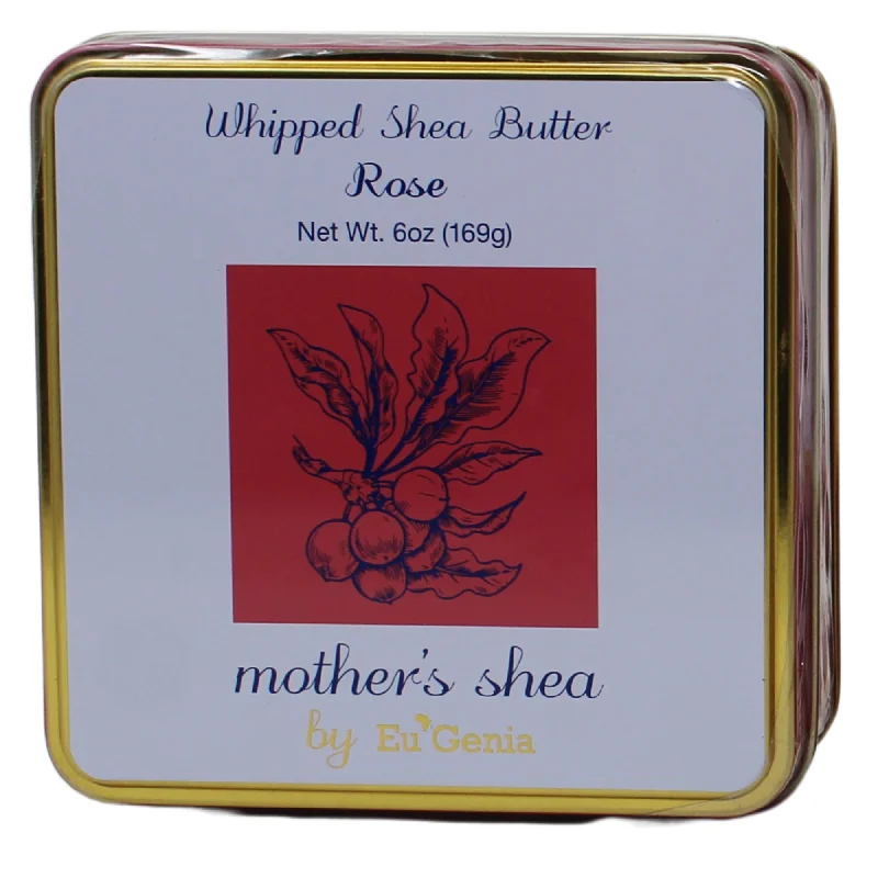 Mother's Shea Whipped Butter 6oz (Rose) – 100% Pure, Organic African Shea