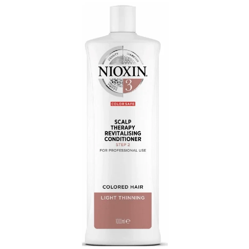 Nioxin System 3 Scalp Therapy Revitalising Conditioner 1 Litre For Coloured Hair With Light Thinning *