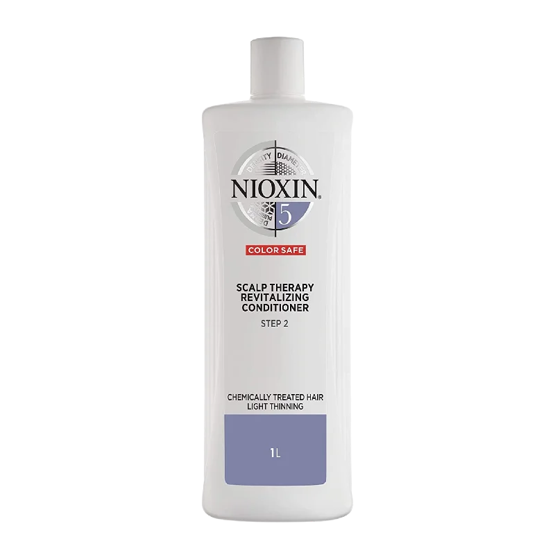 Nioxin System 5 Scalp Therapy Revitalising Conditioner 1 Litre For Chemically Treated Hair With Light Thinning *