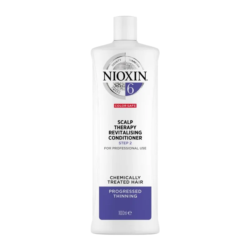 Nioxin System 6 Scalp Therapy Revitalising Conditioner 1 Litre For Chemically Treated Hair With Progressed Thinning *