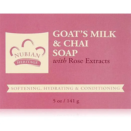 Nubian Heritage Goats Milk And Chai Soap Bar, 5 Oz