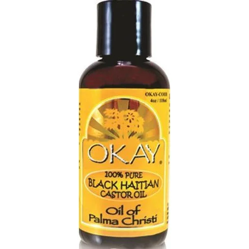 Okay 100% Pure Black Haitian Castor Oil - 4 Oz