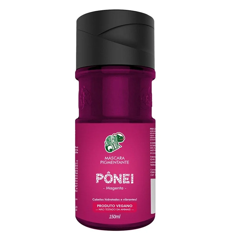 Ponêi Pony Magent Pink Tinting Pigment Vegan Mask 150ml - Kamaleão Color