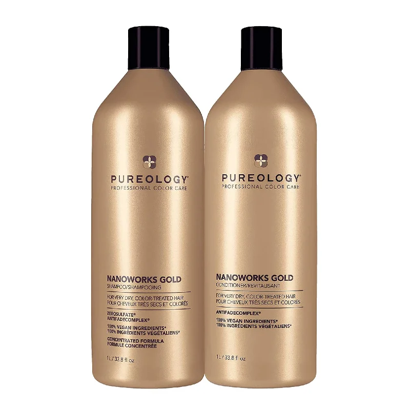 Pureology Nano Works Gold Shampoo & Conditioner Liter Duo ($260 Value)