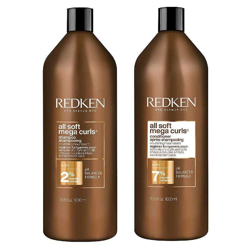 Redken All Soft Mega Curls Shampoo and Conditioner Duo - 33oz  ($104 Value)