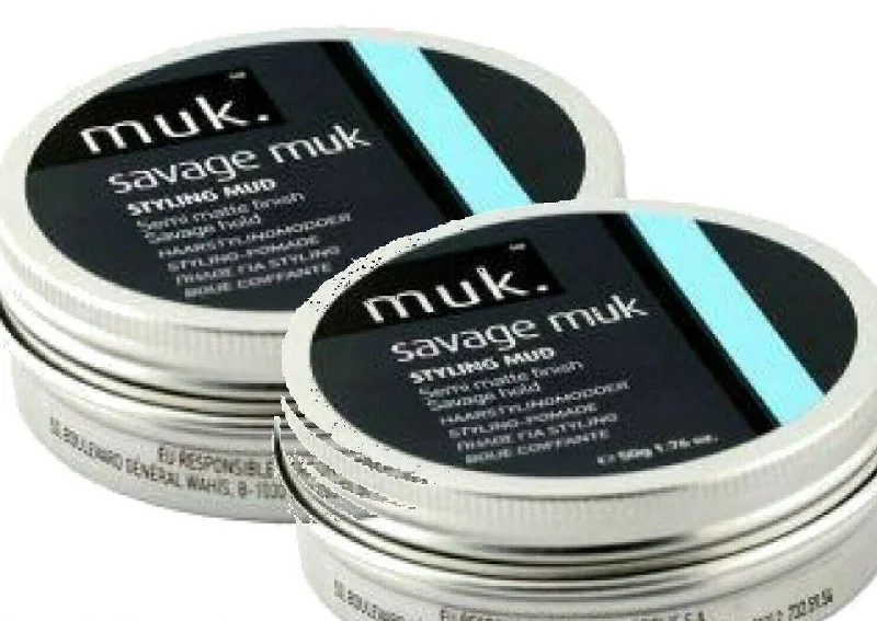 SAVAGE MUK STYLING MUD DUO 2 x 95gm by MUK hard hold Australian Stockists Stock