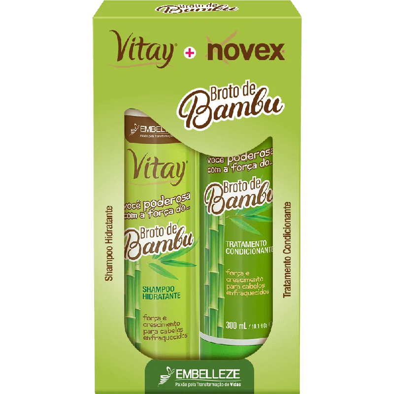 Novex Shampoo And Conditioner And Bamboo Sprout Kit